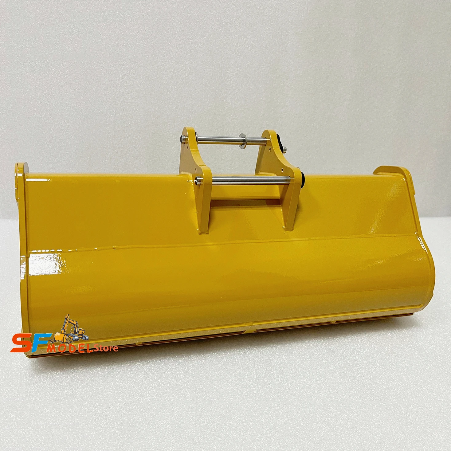 Balde de atualização de escavadeira rc 385cf, adequado para escavadeira hidráulica rc 1/8, balde de metal dedicado, acessórios de escavadeira de troca rápida