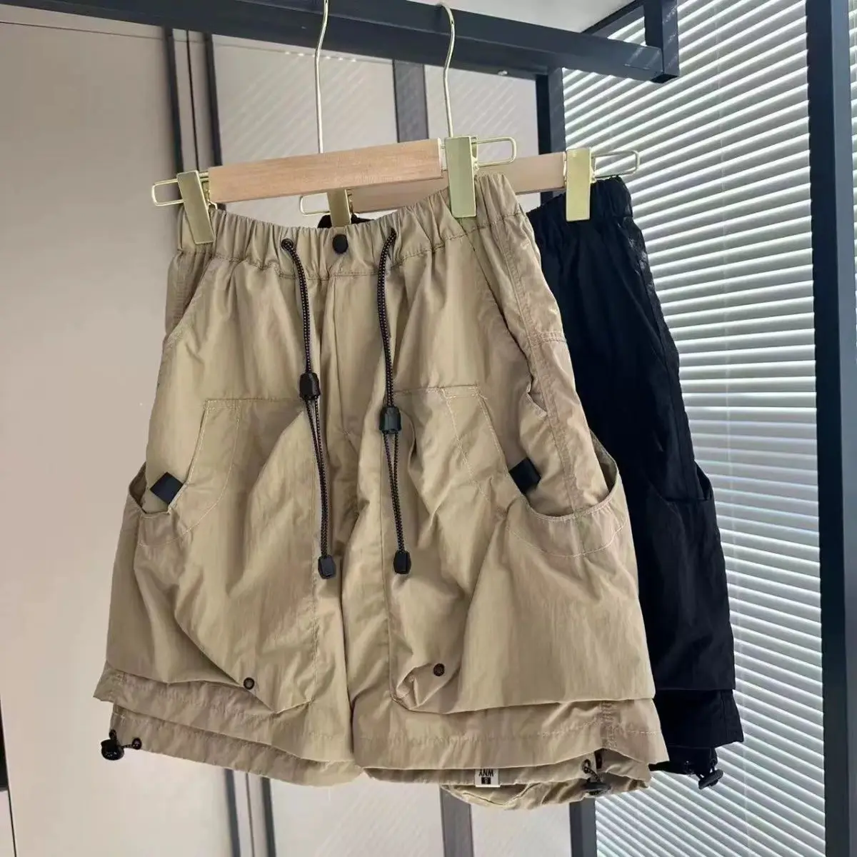 2026 Summer New Simple Wide-leg Sports and Leisure Tooling Shorts Straight-leg Pants Versatile
