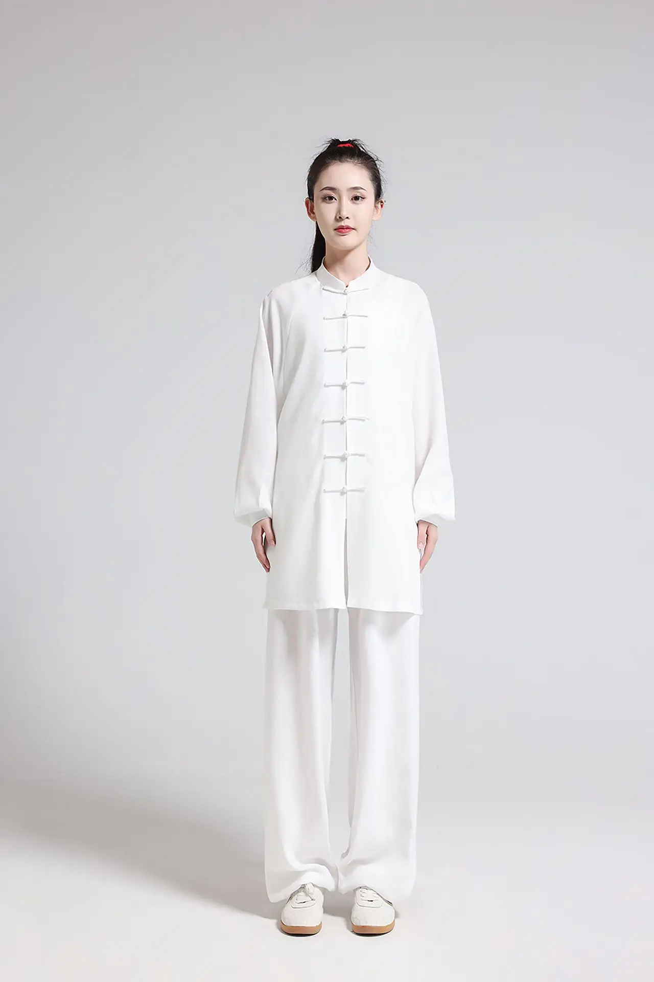Tai-Chi-Anzug aus Baumwolle und Leinen für Damen und Herren, Kampfsport-Kung-Fu-Anzug für Bagua Zhang & Baduanjin-Aufführungen, Frühling/Sommer – Detail 5
