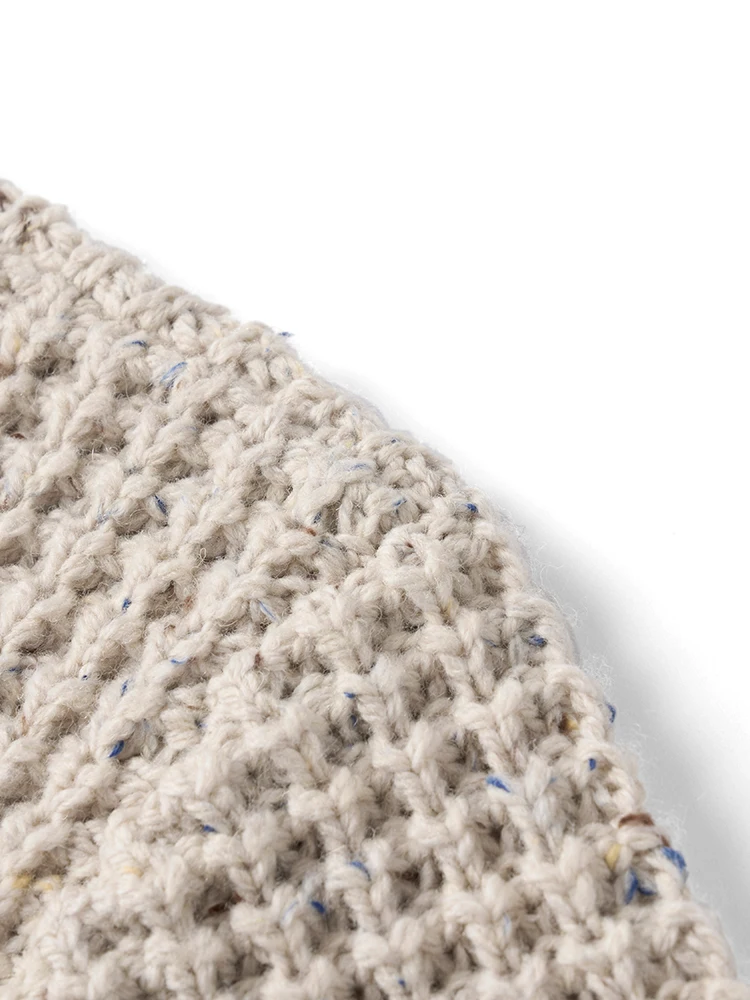 SIMWOOD wysoki standard 2024 jesienno-zimowa nowy sweter Oversize z domieszką wełny mężczyźni gruba ciepła dzianina swetry w stylu Vintage