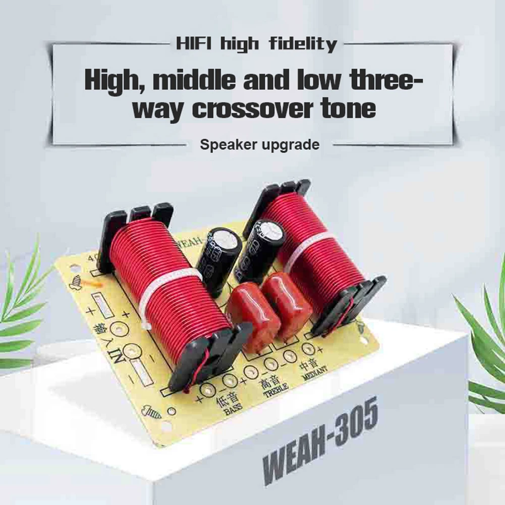 3 Way Audio Crossover Circuit Speaker Treble Midrange Bass Filter Refit Modules