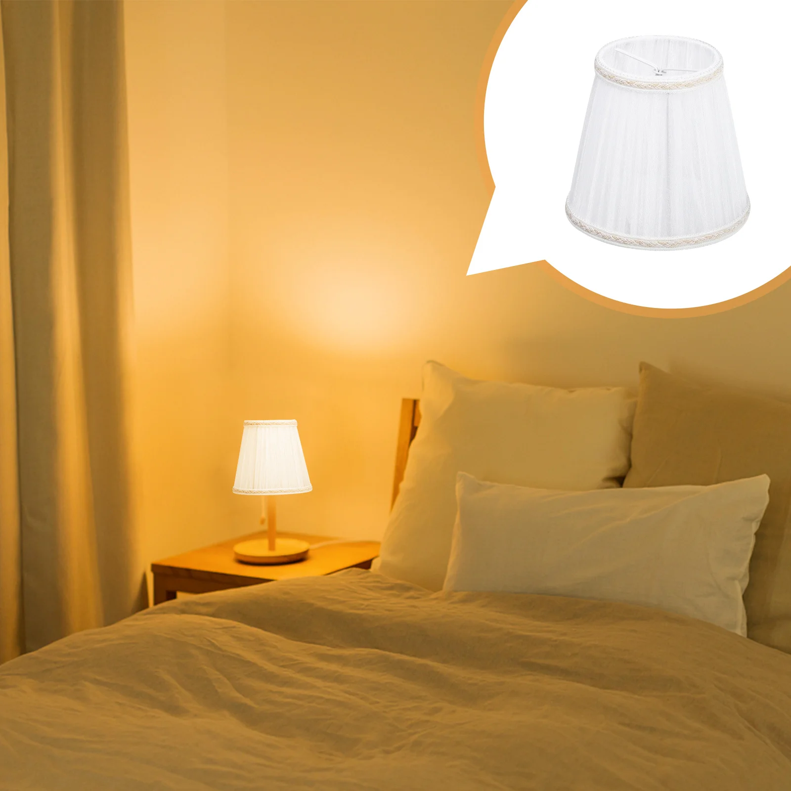 

3Pcs Crystal Chandelier Lampshade Premium Material Safe Durable Romantic Warm Atmosphere Simple Installation European Style Home