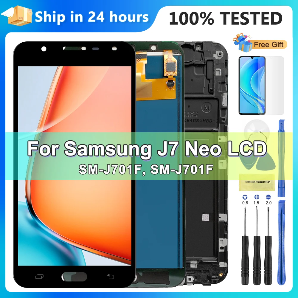 5.5 ''J701 Lcds Para SAMSUNG Galaxy J7 Neo Display LCD Com Montagem Da Tela de Toque Para Samsung J701 J701F J701M J701MT