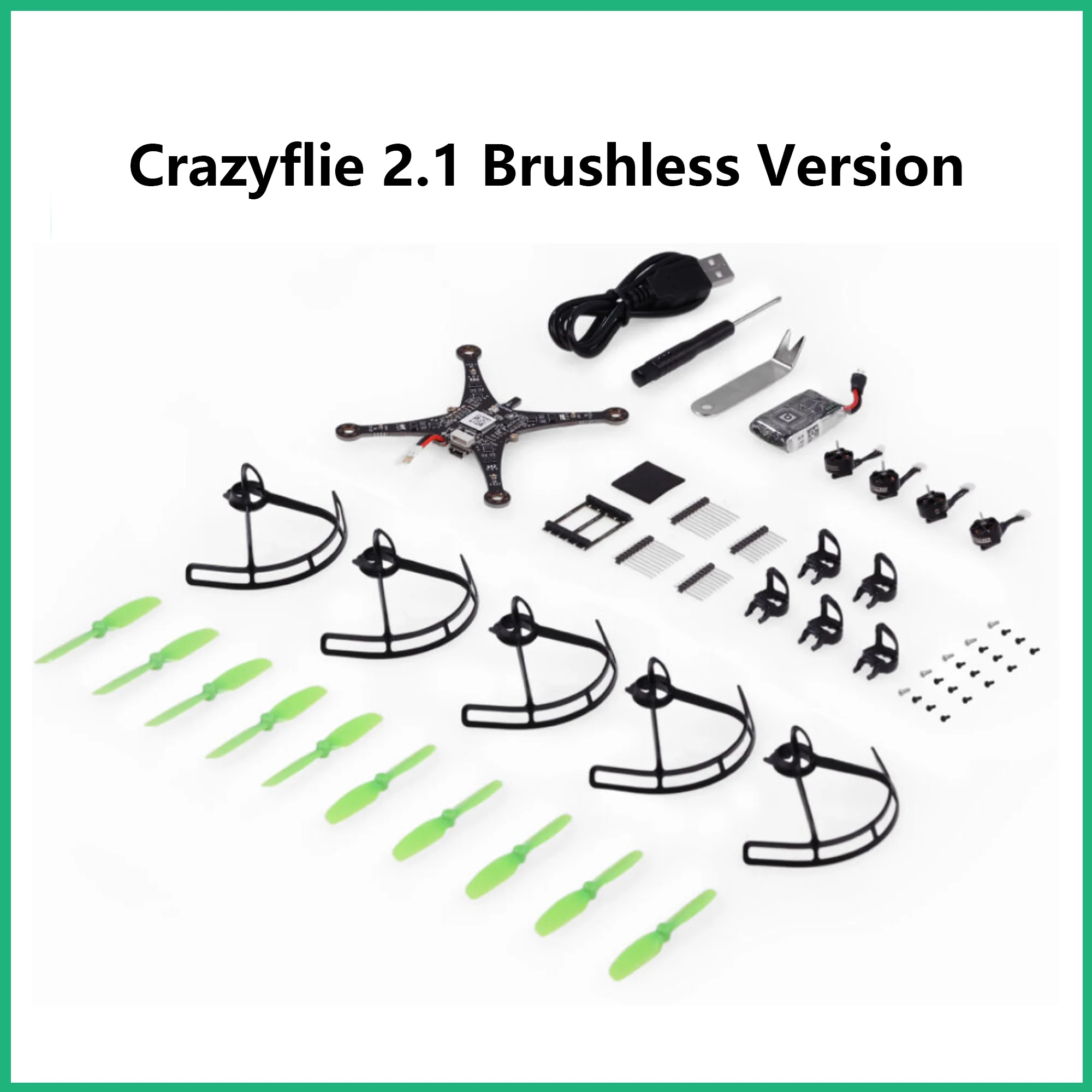 Crazyflie 2.1 Brushless Version - Open Source Mirco Quadcopter Support BLUETOOTH5 Le,Robotics,Suitable for Indoor/Small Space/