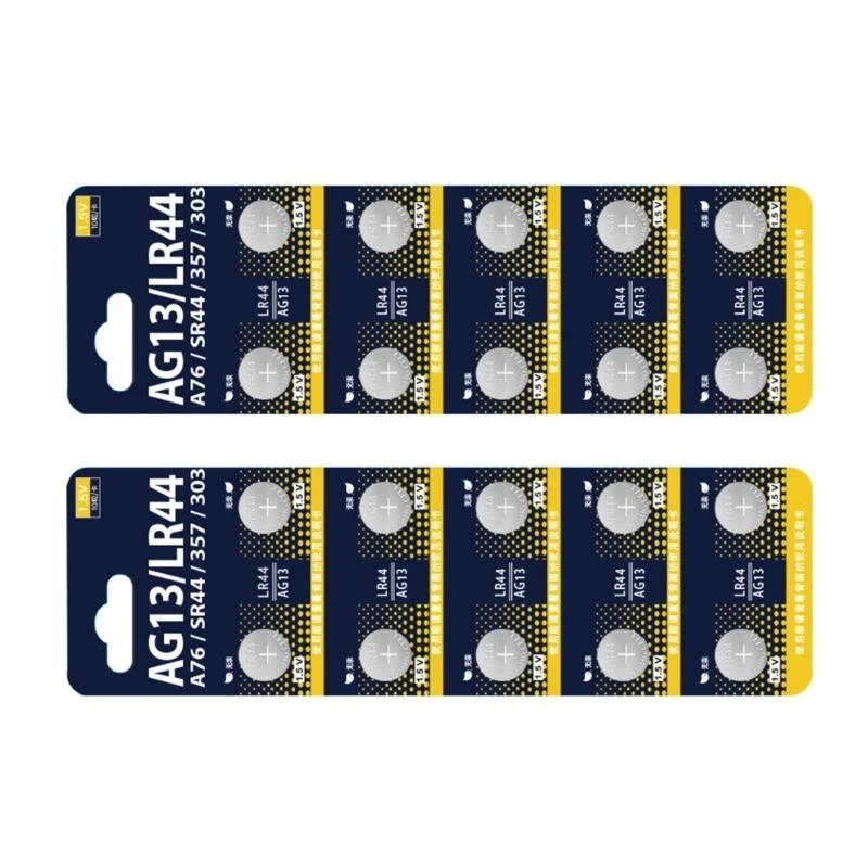 090F Удобная батарея кнопок 1,5 В LR44 для часов.