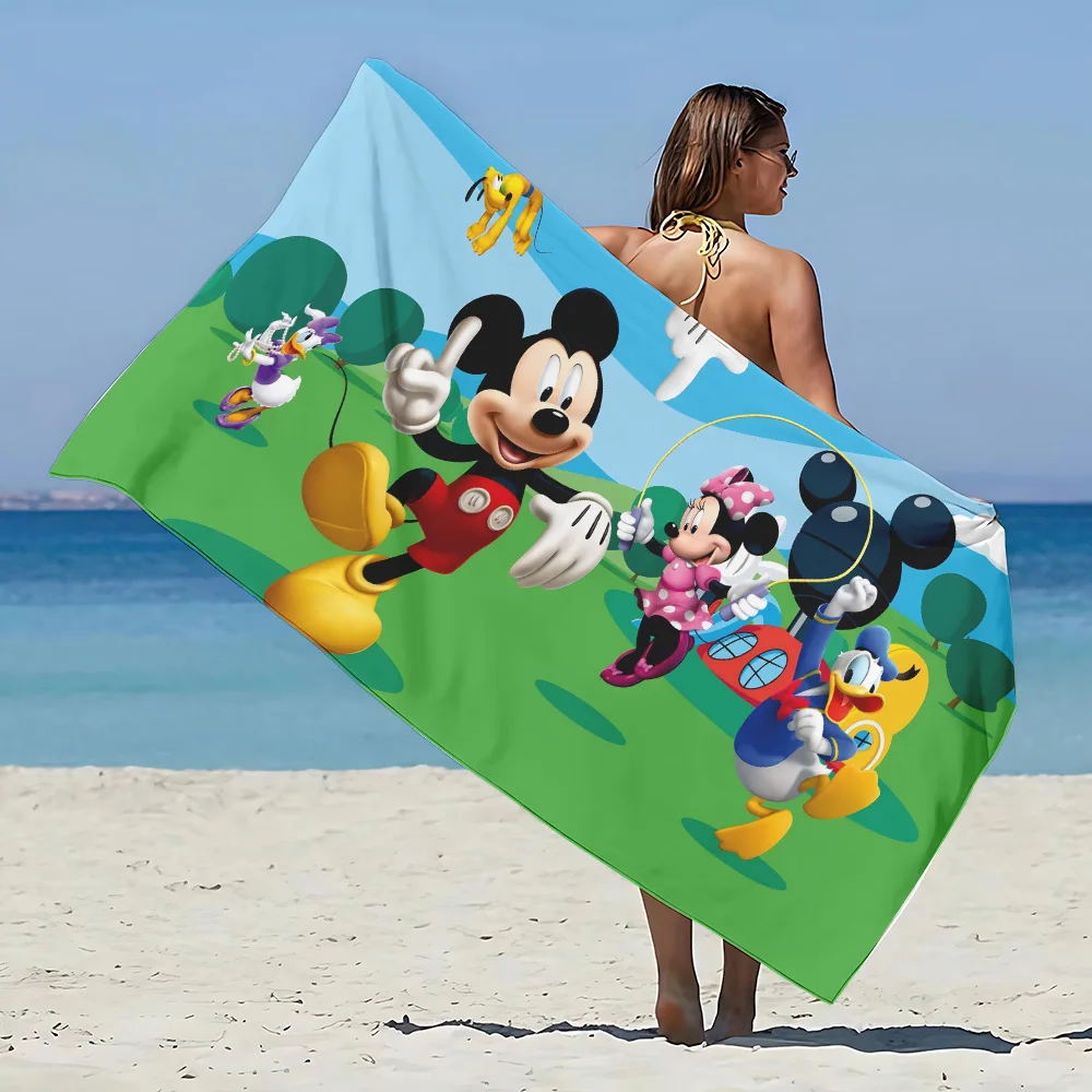 Disney Mickey Beach Towel Microfiber Sand Free Quick Dry Soft Sandproof Pool Towels Gift for Women Travel Gym Shower Camping