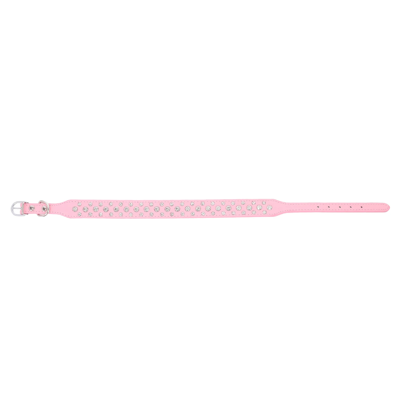 

Pet Rhinestone Necklace Bling Puppy Collar Dog Crystal Cute Girl Adjustable Collars for Medium Dogs Glitter