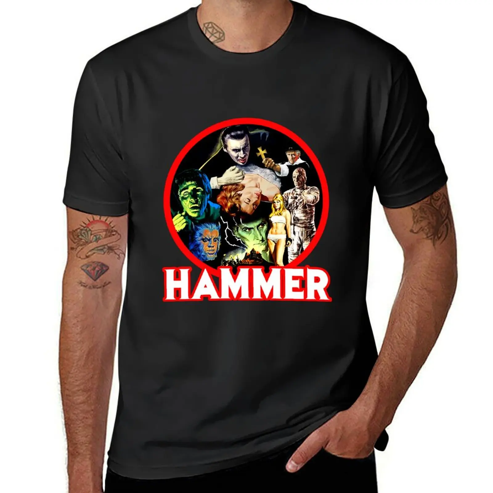 Hammer T-Shirt anime clothes plus sizes summer clothes mens graphic t-shirts funny