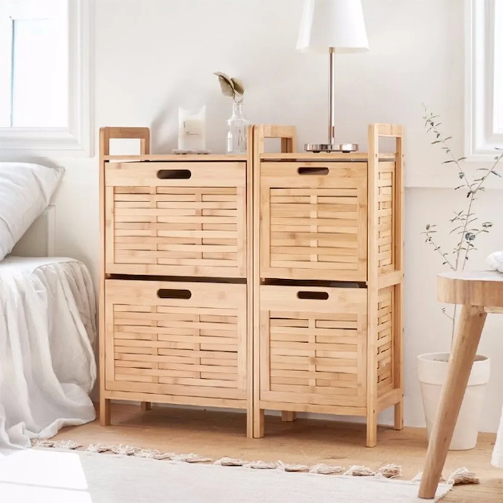 Bedside table Modern shelf Bedroom narrow edge Small pull-out storage cabinet Simple storage