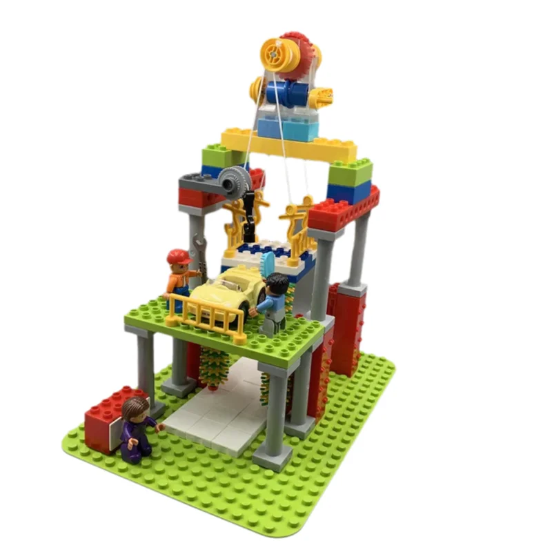 12 STKS/PARTIJ Hoge Bakstenen 2x2 DIY Klassieke Onderwijs Grote Bouwstenen Compatibel Grote Baksteen Creëert Plastic Speelgoed voor Kinderen