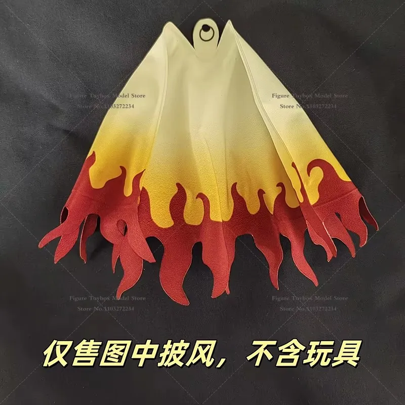 【セール中】1/12 スケール煉獄杏寿郎アニメ男性兵士ミニ白赤マントおもちゃアクセサリー 6 インチアニメ男性アクションフィギュア装飾用