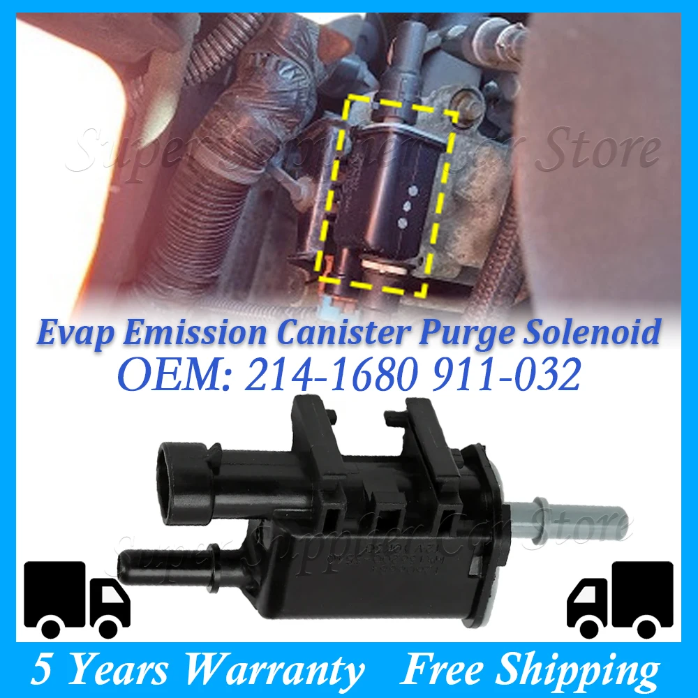 1PC Vapor Canister Purge Valve Evap Emission For GM Buick Allure 214-1680 911-032 12597567 12606684 12570469 12597566 12597341