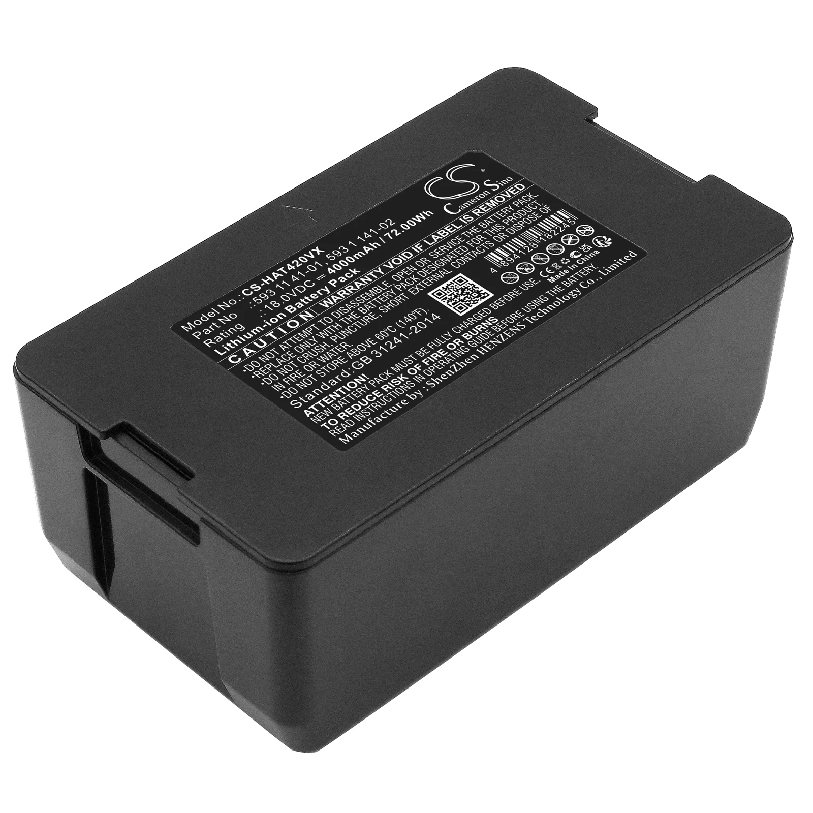 Li-ion Lawn Mowers Battery for Husqvarna,18.0V,4000mAh,Automower 320 2013 Automower 550 2018 593 11 41-01 529 60 68-01