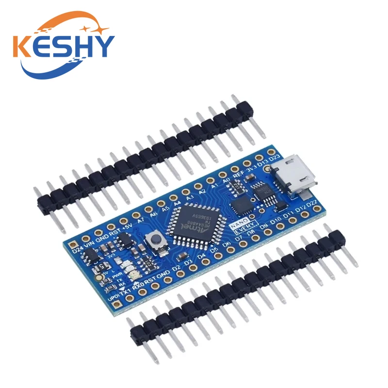 New Arrival Thinary Nano Controller Compatible for Arduino Nano Every Atmega4808 Upgraded Atmega328 CH340 UPDI Downloader