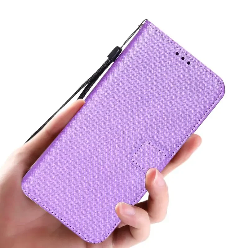 For Tecno Spark 40 Pro Plus Flip Leather Cover Diamond Texture Magnetic Stands Case For Tecno Spark 40 Pro Plus Wallet Casing