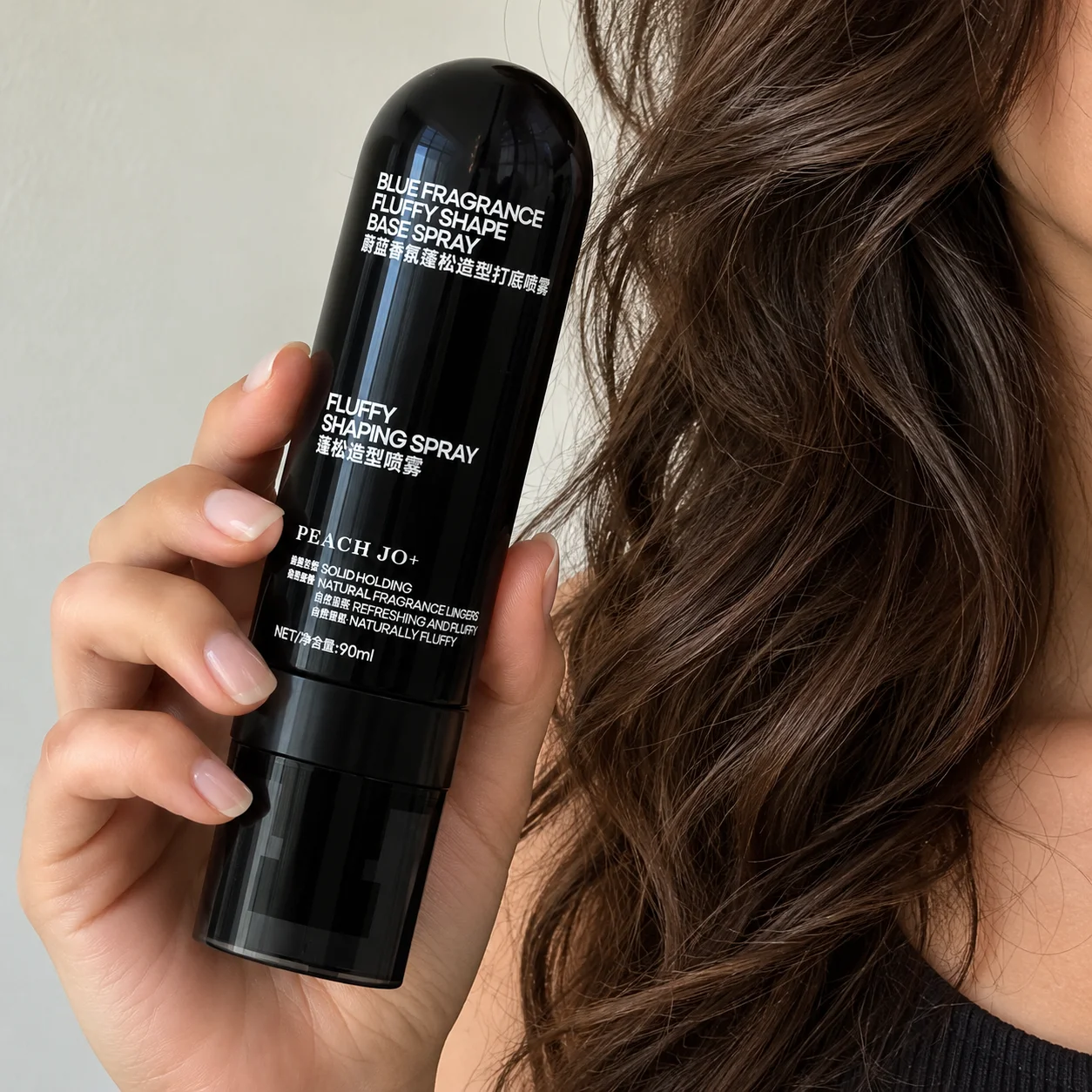 Peach Jo Blue Fragrance Fluffy Shape Base Spray Creates Natural Fluffy Hairstyle Offers Solid Holding Power Quick Hair Styling