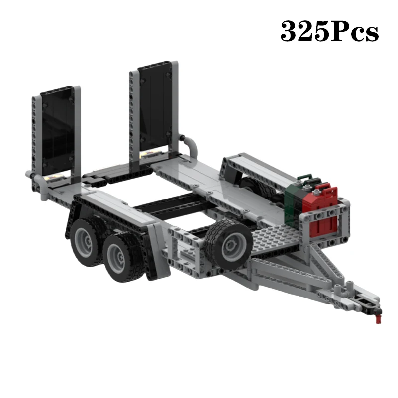 MOC Creatieve Camping Off-Road Trailer voor 42110 Modulaire Bouwstenen Model DIY Educatief Montage Bricks Speelgoed Voor Jongens Geschenken - afbeelding 1