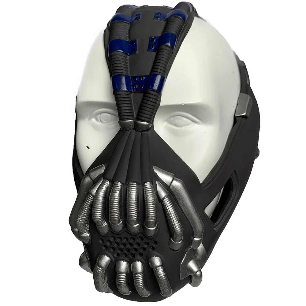 Máscara de Bane para Cosplay de Halloween, Accesorio de Terror, Máscara de El Caballero Oscuro, Casco de Talla Adulta, Máscara de Terror de los Destructoros, Bane