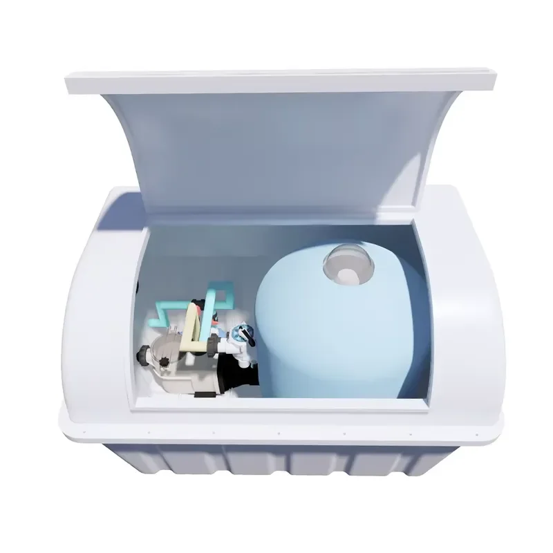 Fiberglass Underground Semi Buried Filtration Vault All-in-one Compact Family House Swimming Pool Equipment and Accessories