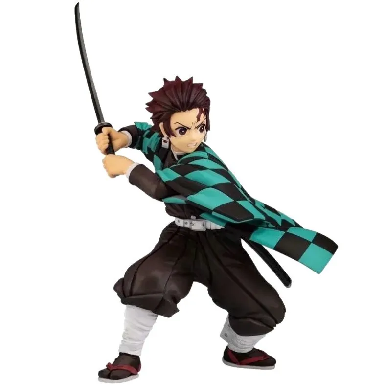 1ban Prize Anime Zwaardvechter Figuur Jongen met Zonneblad en Geruit Haori Officiële Stijl Collectible Model Toy