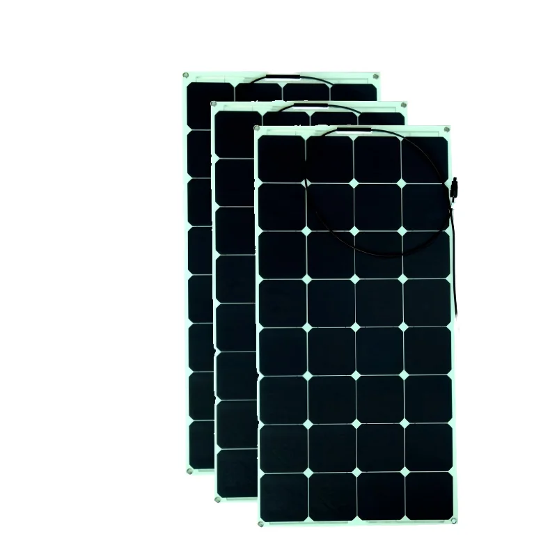 OEM Support 23% Efficiency SunPower Maxeon Gen 5/6 Solar Cell ETFE Film Laminated 12V 100W 200W 300W Flexible Solar Panel