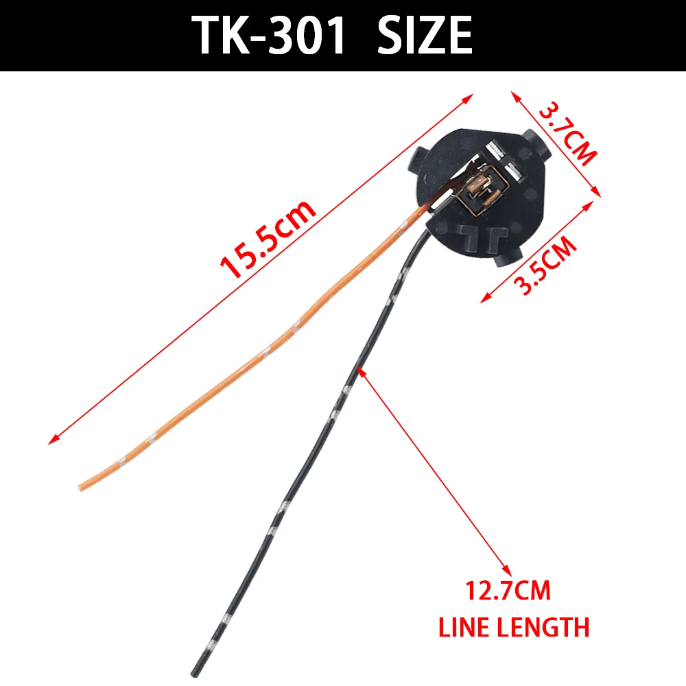 1pcs Car Light Bulb Base Holder Socket Wire Adapter H7 Halogen Lamp Connector Wiring Harness for Kia K7 TK-301