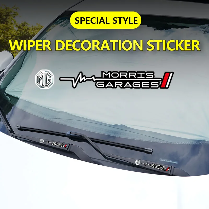 2 قطعة ممسحة السيارة ملصق السيارات مقاوم للماء بولي ملصقات ملصقات ل MG 4 5 6 7 Cyberster ES5 ONE MG5 العقرب ZS HS MARVEL-R Hector MG3 EZS EV #4