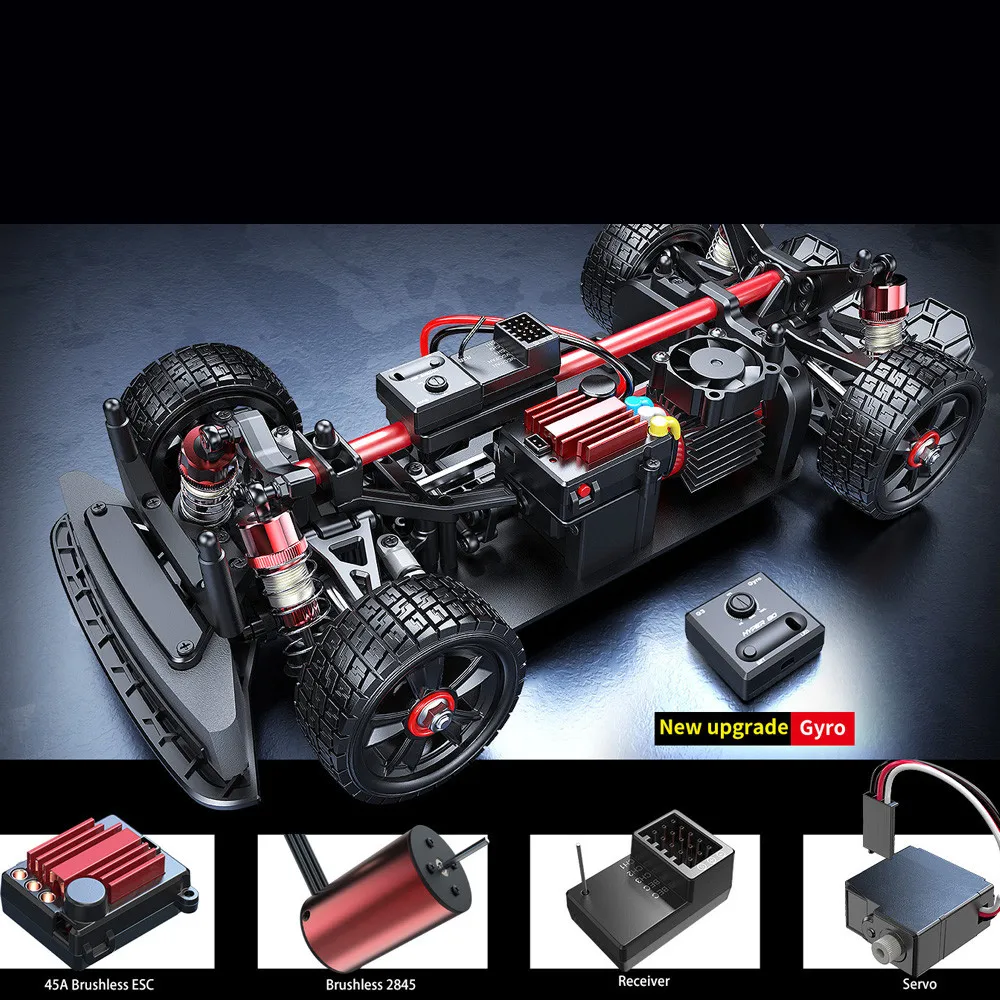 Hyper Go Mjx 14301 14302 14303 1/14 mobil RC รีโมทคอนโทรล2.4ก. ไร้แปรงถ่าน4WD ออฟโรด55กม./ชม. ความเร็วสูงของเล่นสำหรับงานอดิเรกรถบรรทุก mobil RC
