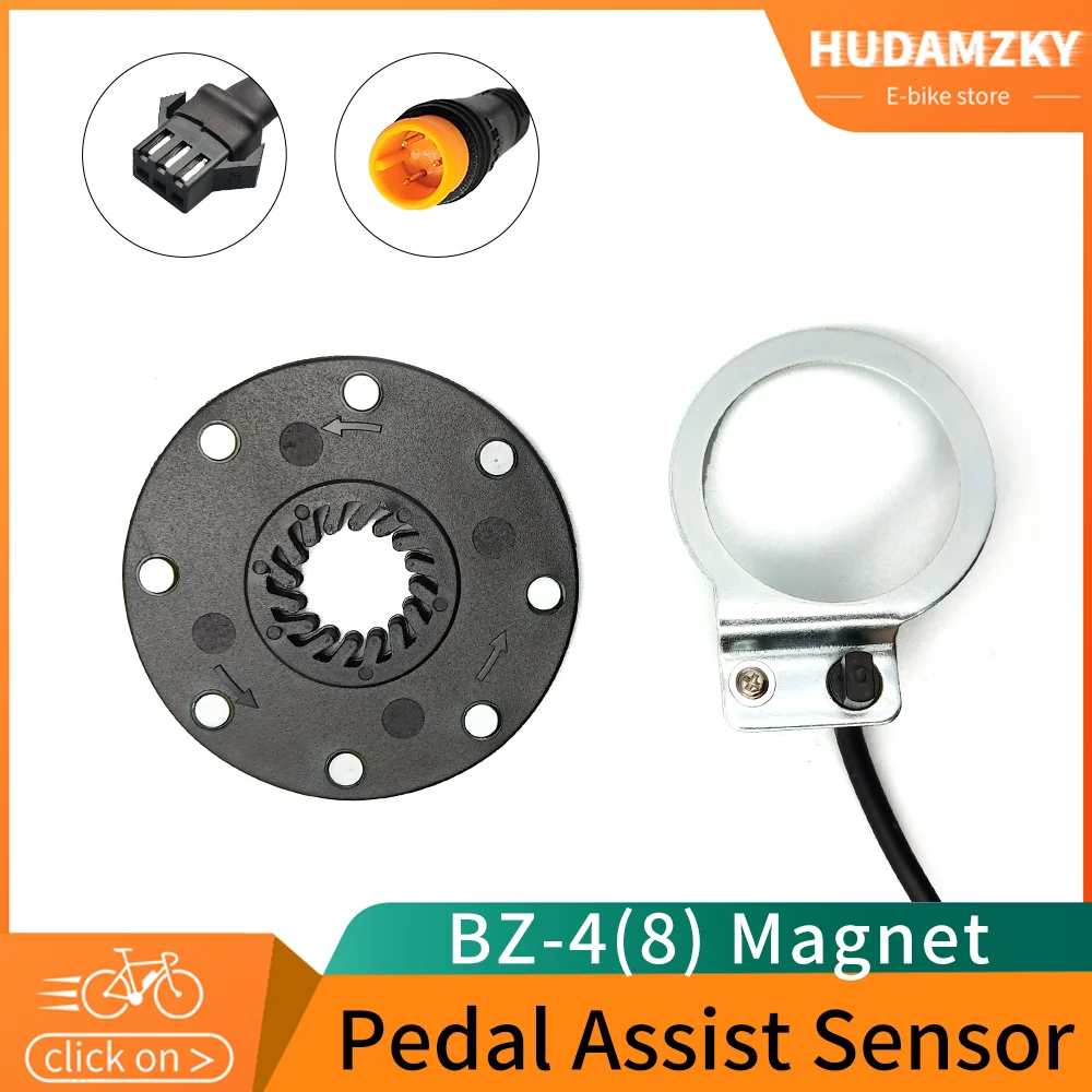 KT Ebike Pedal Sensor Asisten BZ-4 8 Magnet Ebike PAS Plug Tahan Air untuk Kit Konversi Sepeda Listrik