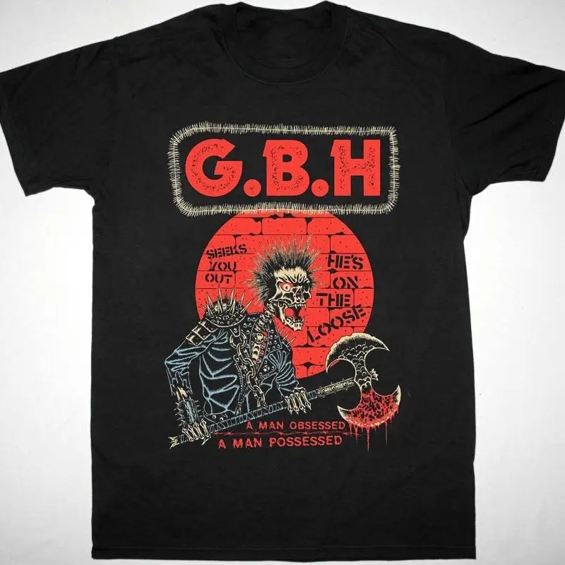 Vtg Charged Gbh Band Music Tour Cotton Black All Size T Shirt Bl372