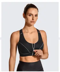 Sports Bra Women Max Control Gym Fitness Tops Activewear Beathable Yoga Curve Underwear High Support Underwire