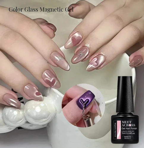 Esmalte de Gel Love Cat Eye, uñas de Gel magnético populares de primavera con herramientas magnéticas para crear formas de corazón en uñas, suministros para uñas