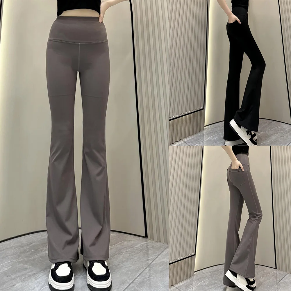 벨 바닥 가을과 겨울을 위한 하이 웨이스트 레깅스 일년 내내 브랜드 뉴 하이 폴리에스테르 데일리 착용을 위한 레귤러