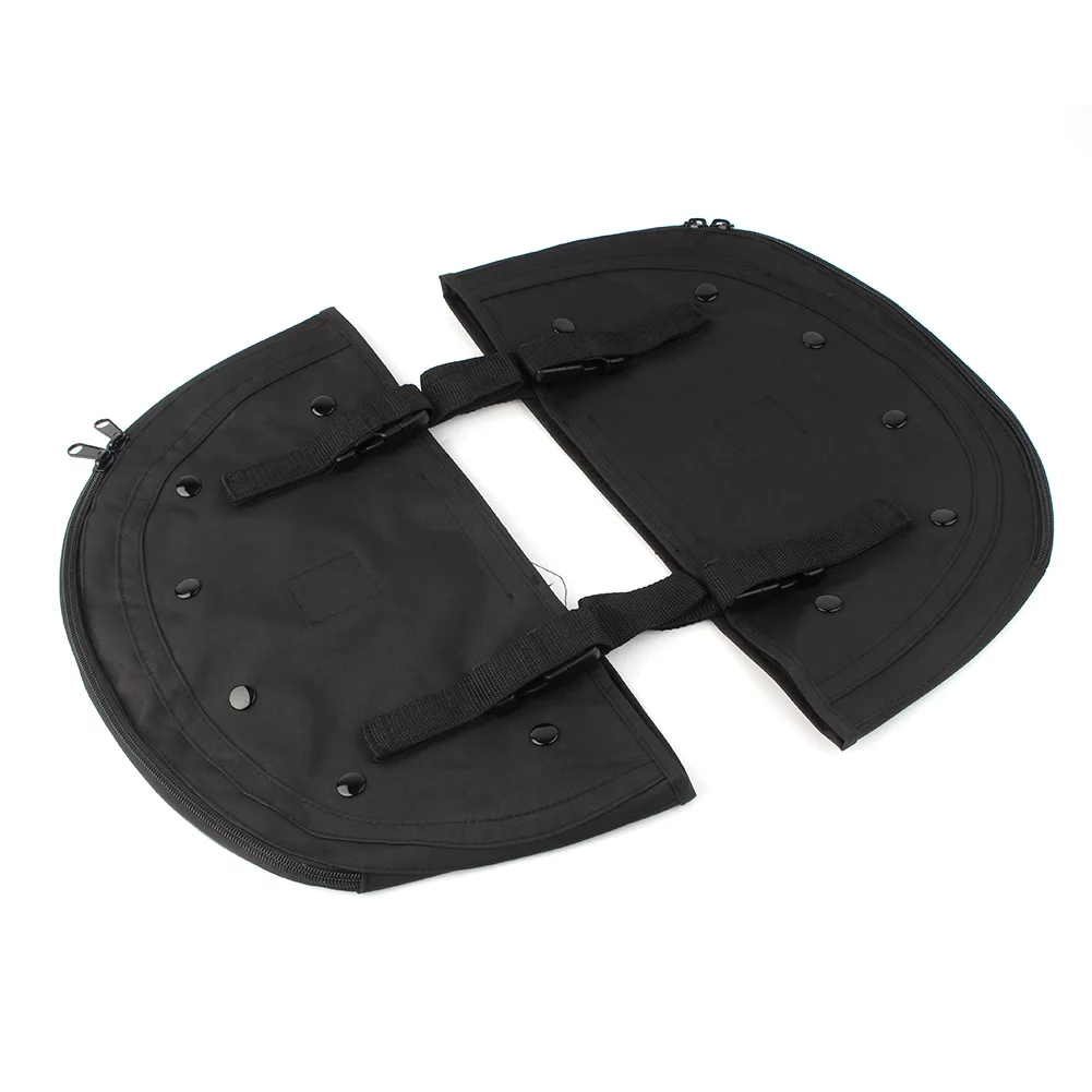 2x Waterproof Motorcycle Soft Lowers Chaps Leg Warmer Bag Engine Bar For Harley Softail FLS FLSTC FLSTF 49004-90 / 49004-00A