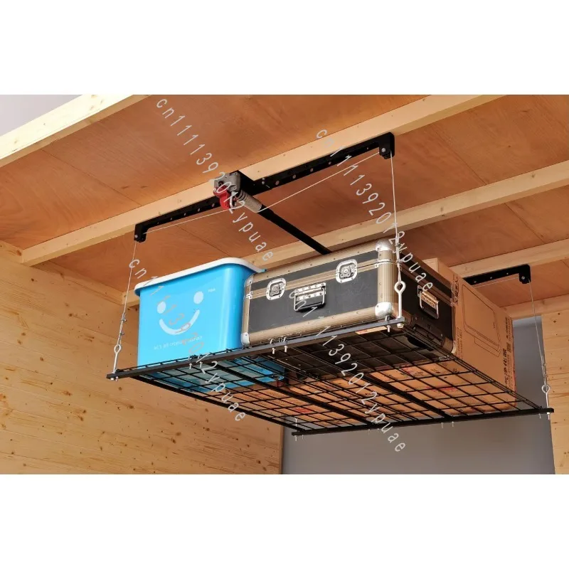 Heavy Duty Ceiling Storage Lift for Garage, 100KG / 250LBS Load Capacity, Customizable Overhead Storage Hoist