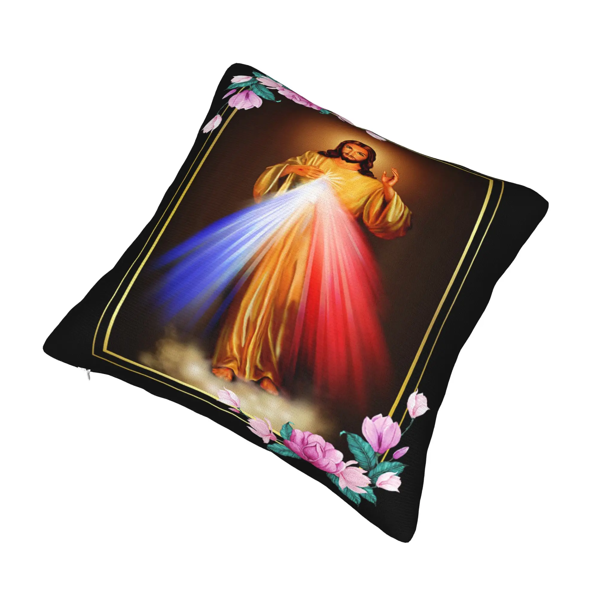 Decorative Pillow Cover Jesus Esperanza Devida Spanish  Merch Home  Pillow Case Cover Square Multiple Sizes