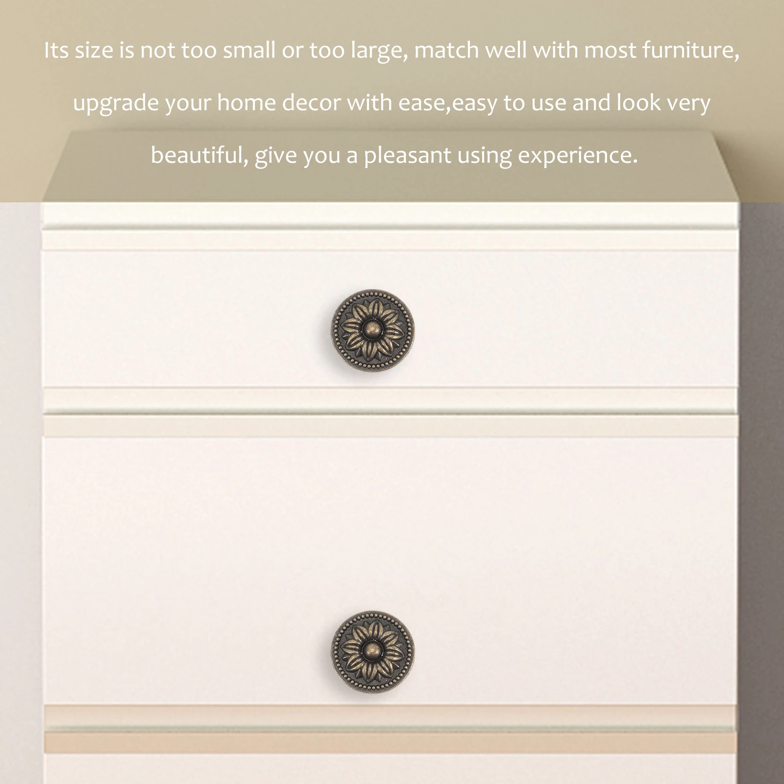 

4 Pcs Drawer Pulls Cabinet Hardware Door Knobs Knobs For Dresser Drawers Retro Handles for Dresser Handles Furniture