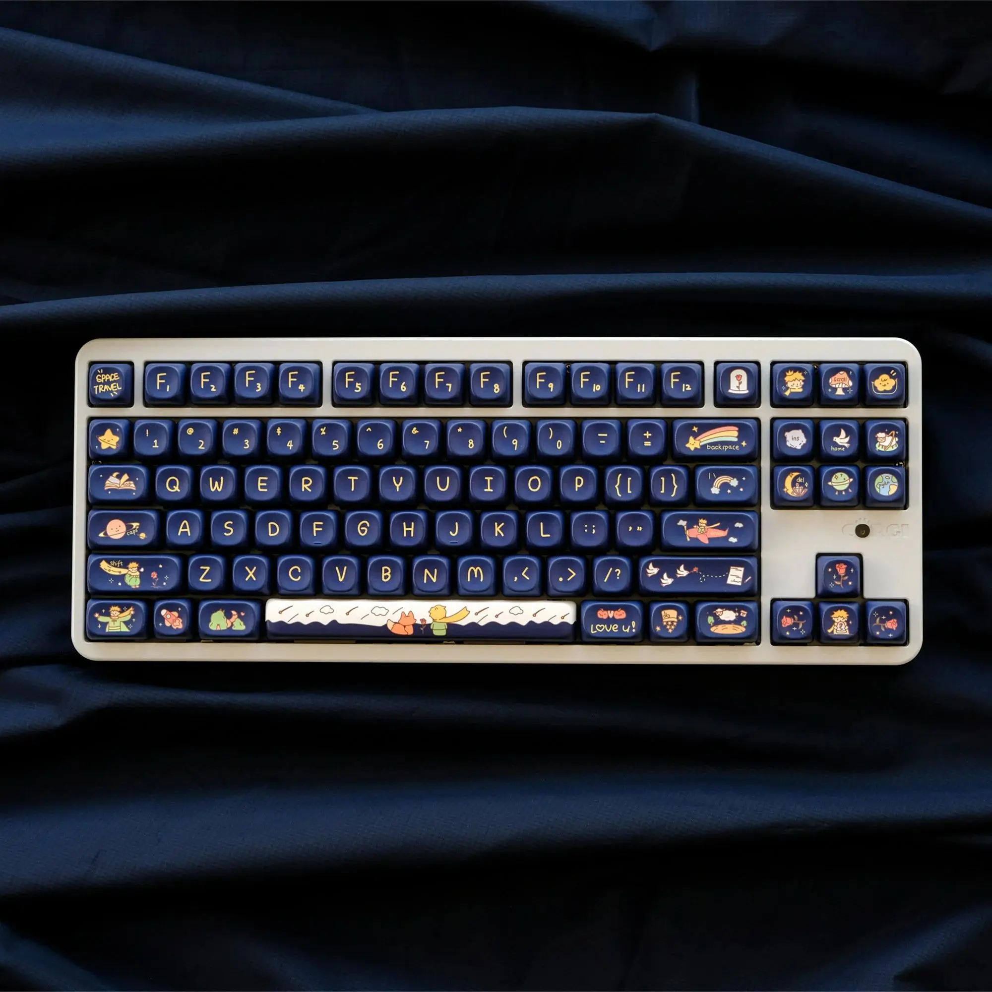 Prince Keycaps 126 Keys PBT Keycaps MOA XOA Profile DYE-SUB For MX Switch Wooting Mechanical Keyboard Keycap ISO ANSI Layout
