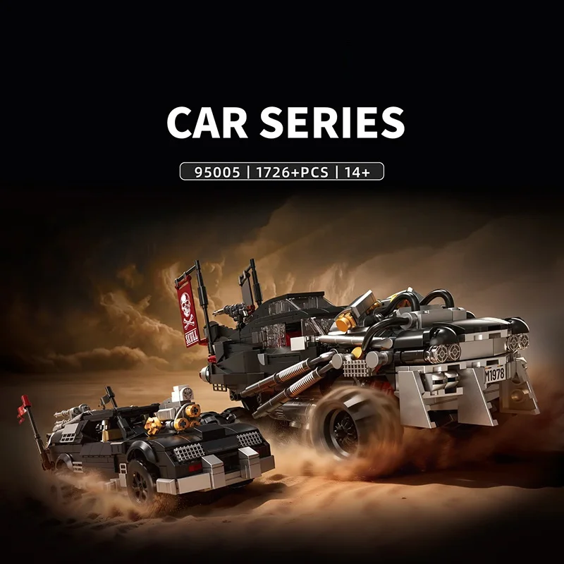 1726pcs Mad Max Racing Series-Thousand Army Number+Coca-Cola Razor Model Building Blocks Collectible Action Figures Toy NO.95005