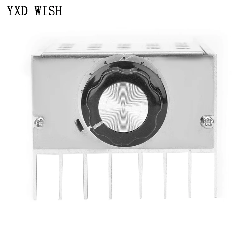AC 220V 6000W SCR Voltage Regulator Controller Electronic Dimmer Thermostat Motor Speed Controller Volt Regulater Mold with Case