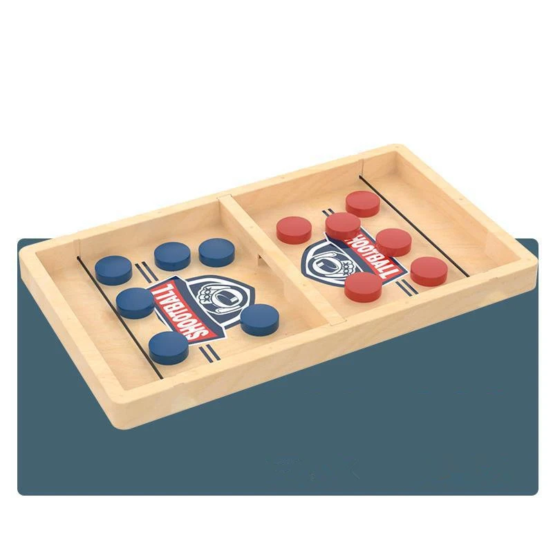 Fast Sling Puck Game Slingshot Wooden Chess Parent-child Interactive Wooden Table Chess Puzzle Board Game Interactive Play Chess