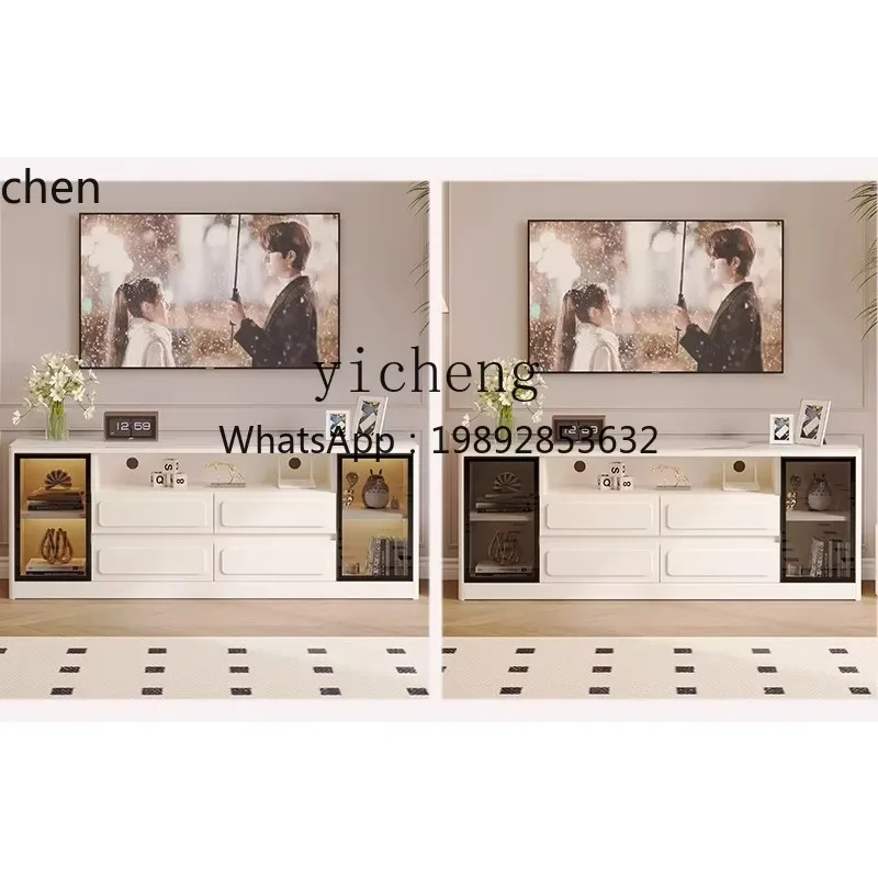 YFY  rock panel TV cabinet living room household 2 floor cabinet  high floor TV cabinet