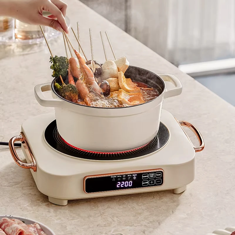 2200W Electric Ceramic Stove Cooktop Induction Tea Maker Hot Plate Heater 220V Kitchen Stove Heating Furnace