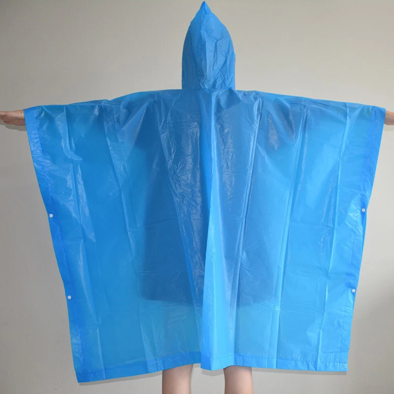 Chubasquero con capucha para exteriores, Poncho de lluvia impermeable para motocicleta, cubierta de lluvia para acampar, senderismo, VIAJES, 1 piezas