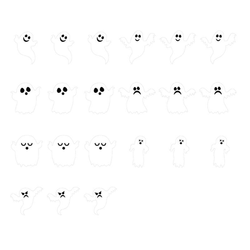 DIY 3D Dơi Trang trí Halloween Bộ nhãn dán PVC Dơi Nhện