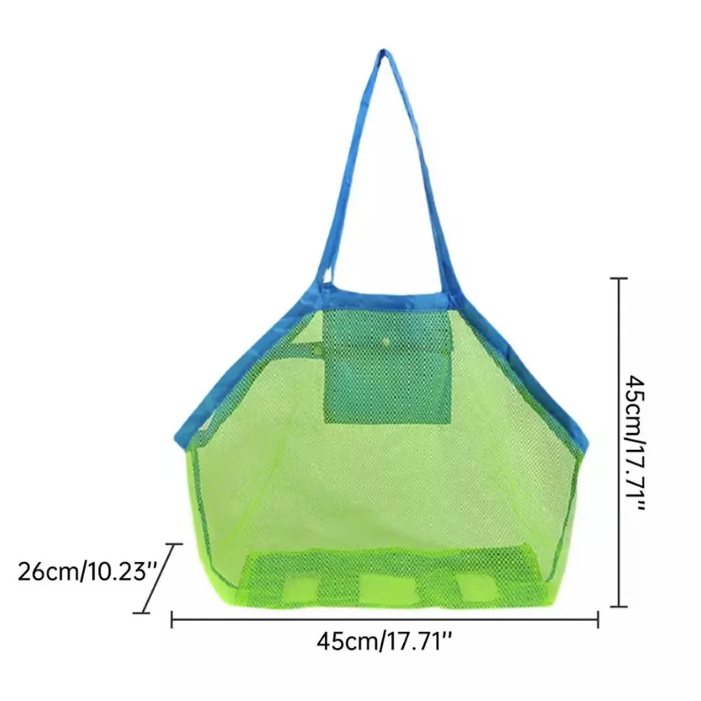 Bolsa de almacenamiento para natación al aire libre para mujer, bolso de gran capacidad para Picnic, de hombro, de malla, portátil, de viaje, para