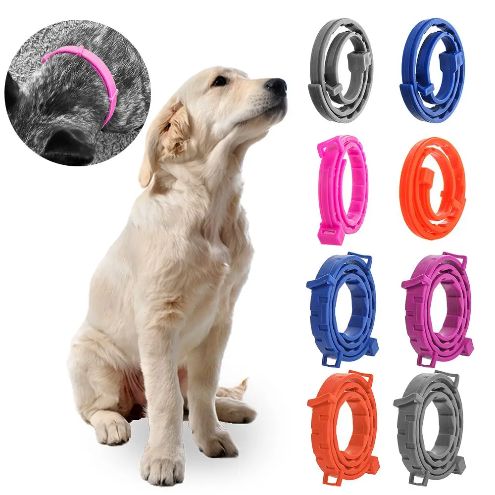 Natural Rubber One Size Fits All 8 Month Prevention Flea and Tick Protection Adjustable for Dogs Cats Flea and Tick Collar
