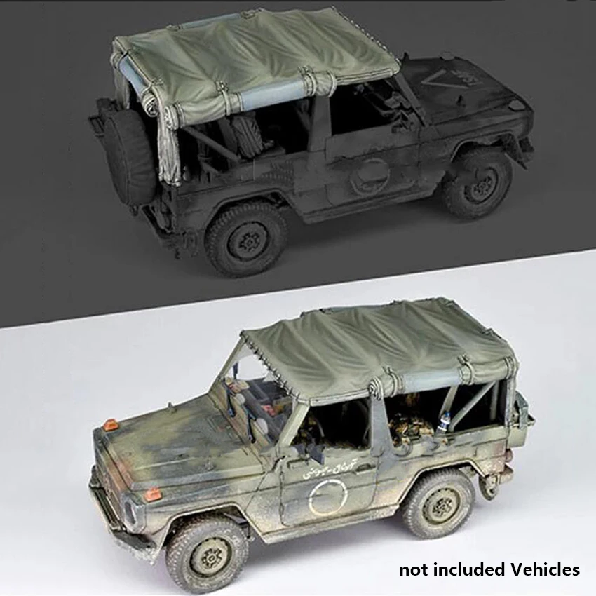 1/35 Scale Unpainted Resin Figure MB Wolf Canvas Roof for Revell collection figure