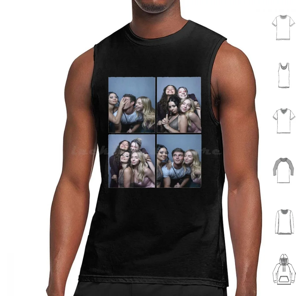 Euphoria Cast Photobooth débardeurs imprimer coton Photobooth stand Pop Culture Malec bandes Machine Selfie Malec Photobooth