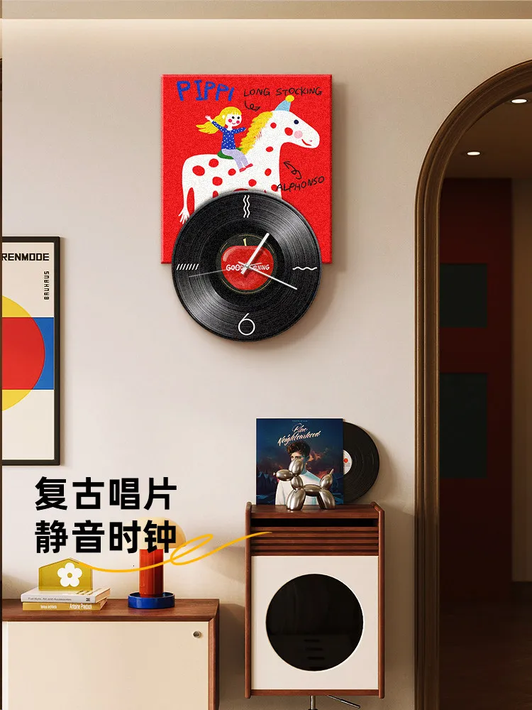 Medieval Dopamine Clock Wall Clock Living Room Cartoon Dining Room Wall Watch Creative Clock Wall High Sense